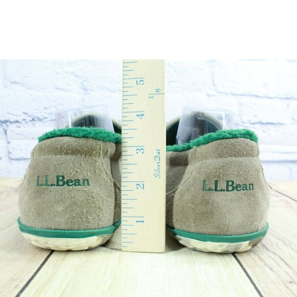 LL Bean Suede Fleece Lined Nonslip Water-Resistant Mountain Slippers Size 12 M - Picture 6 of 9